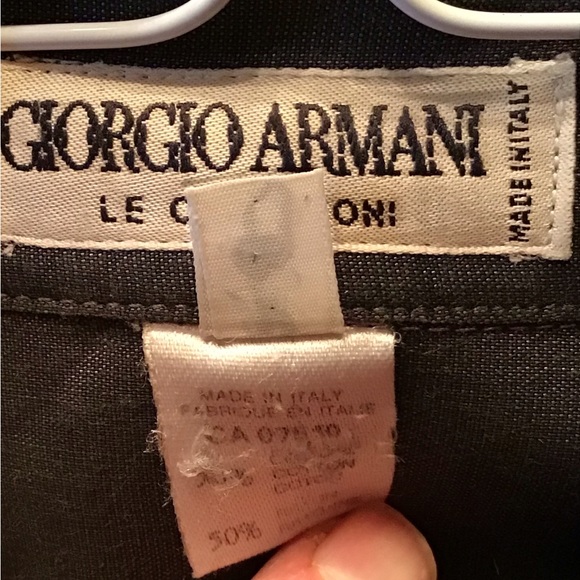 Gently used Beautiful Giorgio Armani Long Sleeve Casual Button Down Shirt - Picture 4 of 4